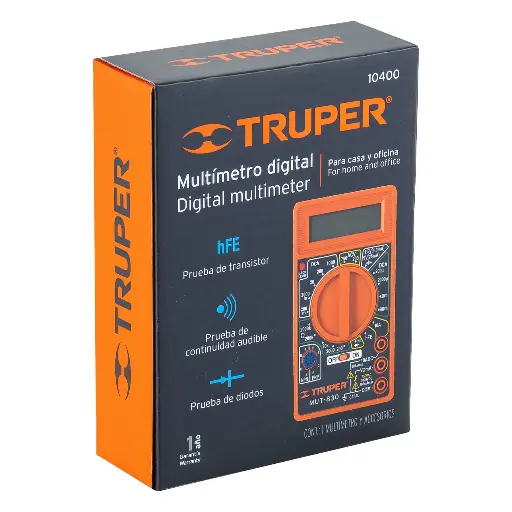 MULTIMETRO DIGITAL TRUPER MUT-830 10400