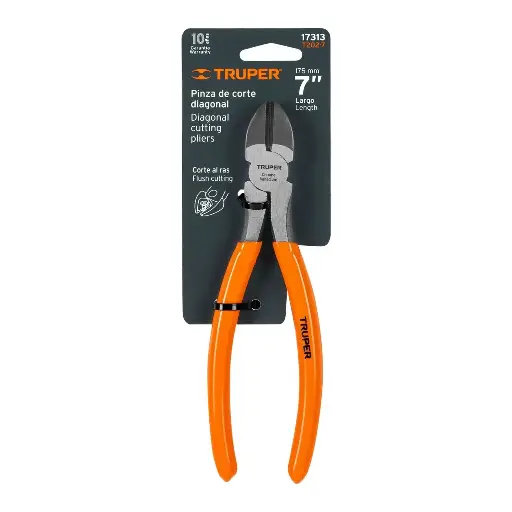 PINZA CORTE DIAG 7 MANGO PVC TRUPER 17313 T202-7