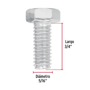 TORNILLO HEX 5/16 X 3/4P FIERO 44565