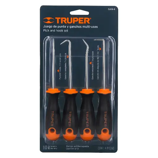 DESARMADOR GANCHO 4PZ TRUPER GAN-4 14210