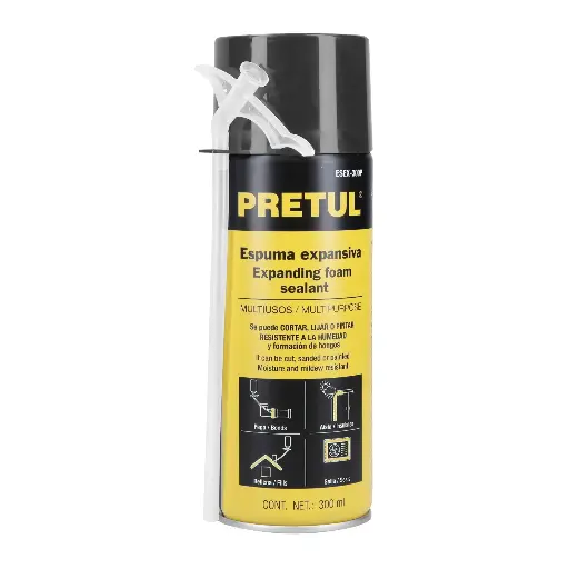 ESPUMA EXPANSIVA 300ML PRETUL 27007 ESEX-300P