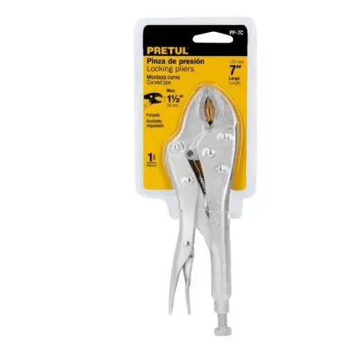 PINZA PRESION 7 CURVA PRETUL PP-7C 22701