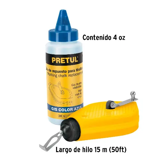 TIRALINEA AZUL 15M PRETUL 28574 TL-50P