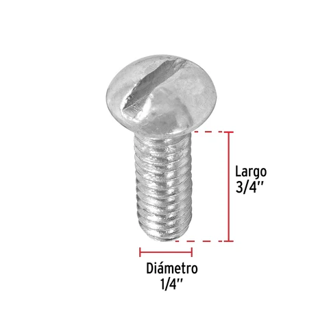 TORNILLO ESTUFA 1/4 X 3/4P FIERO 44625
