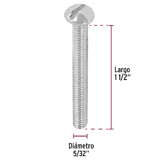 TORNILLO ESTUFA 5/32 X 1-1/2P FIERO 44611