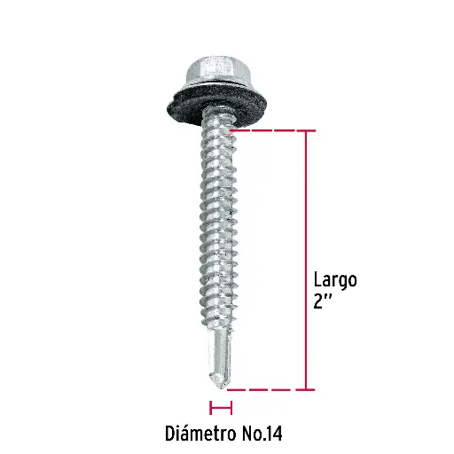 PIJA BROCA 1/4 X 2 ROND FIERO PIBR-2R 44409