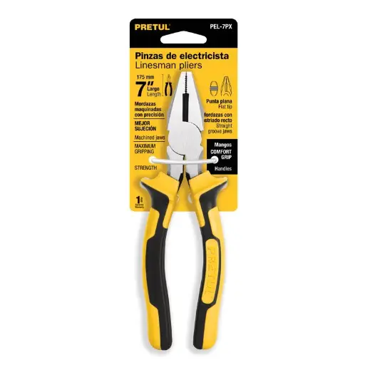 PINZA ELECTRICISTA 7P PRETUL 22676 PEL-7PX