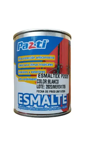 ESMALTE 1/2 BLANCO MATE PAZTI