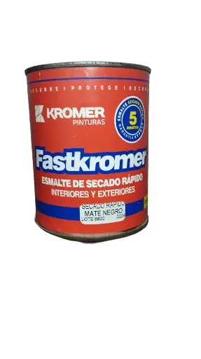 ESMALTE 1/2 NEGRO MATE SECADO RAPIDO