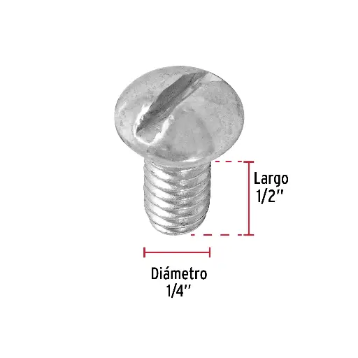 TORNILLO ESTUFA 1/4 X 1/2P FIERO 44623