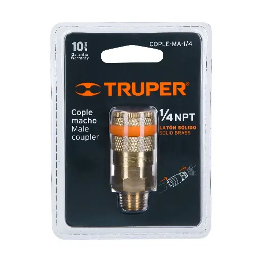 COPLE RAPIDO MACHO LATON 1/4 TRUPER 19085