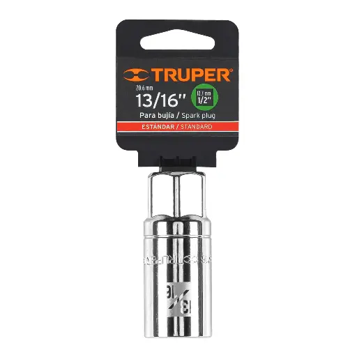 DADO 13/16 C1/2 BUJIA HEX LARGO TRUPER 13366
