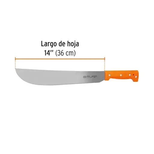 MACHETE 14P NARANJA TRUPER 15883 T-460-14P