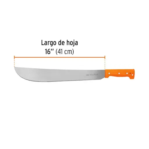 MACHETE 16P NARANJA TRUPER 15884 T-460-16P