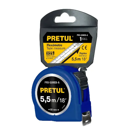 FLEXO 5.5M 25MM BLIST PRETUL 28023 PRO-55MEB-A