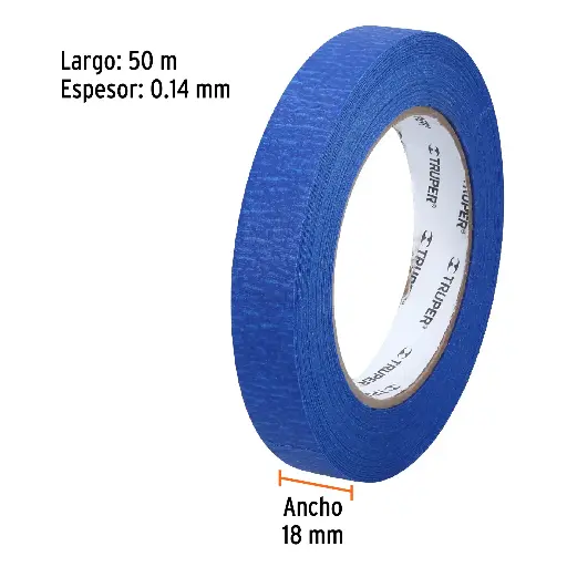 MASKING AZUL PARA PINTORES 3/4" TRUPER 18MM 12621