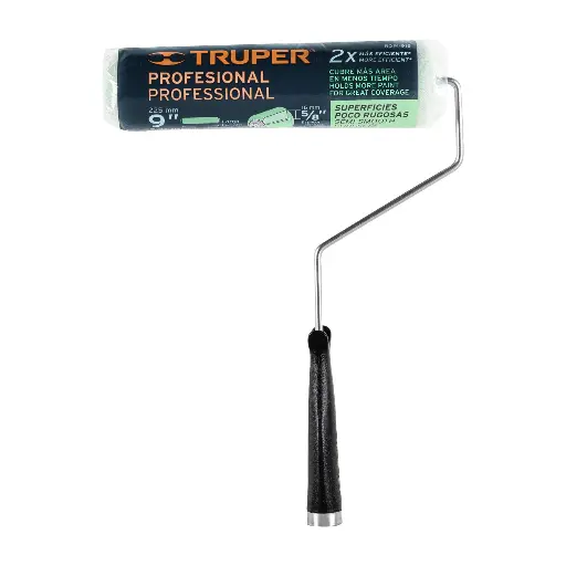 RODILLO VERDE 9 X 5/8 LISA TRUPER 13876 ROPI-915