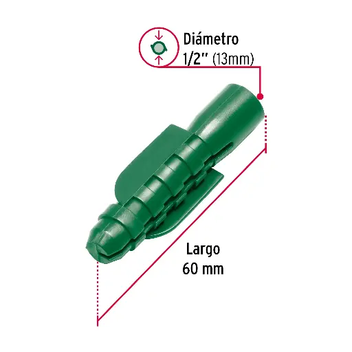 TAQUETE PLAST 1/2 FIERO 40164 1 PIEZA