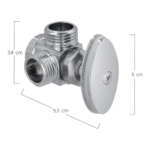 LLAVE ANGULAR SALIDA DOBLE URREA 401D