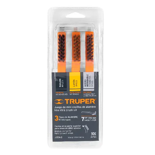 CEPILLO ALAMBRE JUEGO MINI 3PZ TRUPER 10652