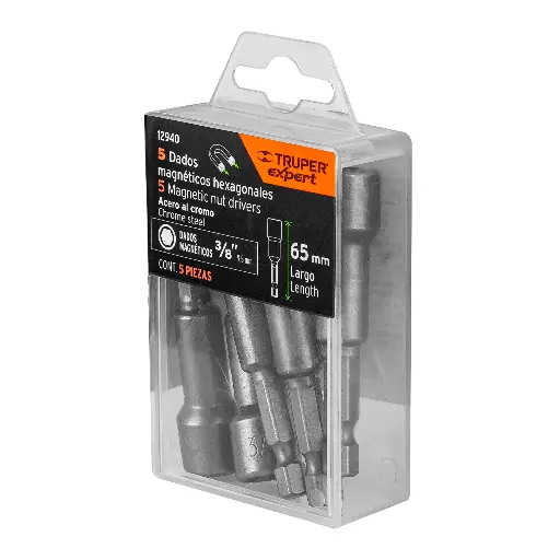 PACK DADOS MAGNETICOS 3/8 TRUPER 12940