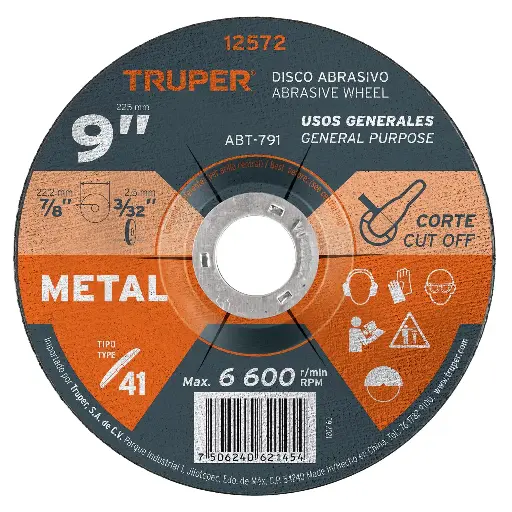 DISCO METAL 9P TRUPER 12572 ABT-791
