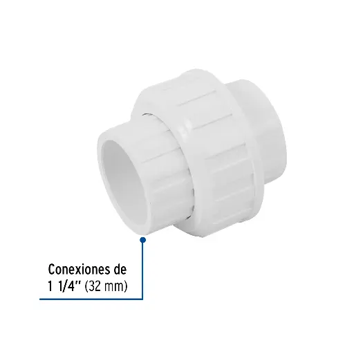 PVC TUERCA UNION 1-1/4
