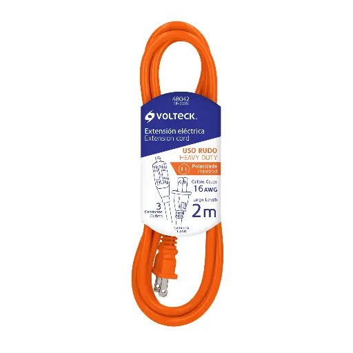 EXTENSION 2M NARANJA RUDO VOLTECK 48042