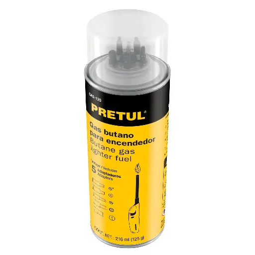 GAS BUTANO ENCENDEDOR 216ML PRETUL 25131 GAS-125