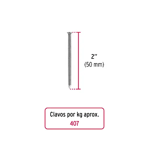CLAVO MADERA 2 FIERO CLE-2B 45021 1KG