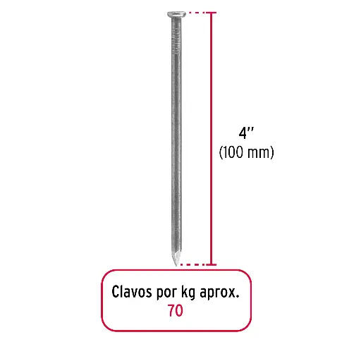 CLAVO MADERA 4 FIERO 45025 1KG
