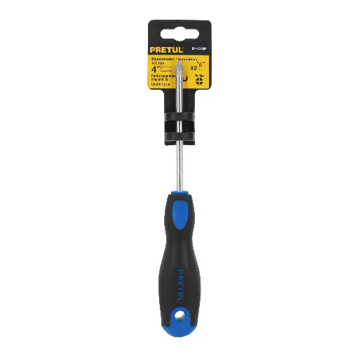 DESARMADOR CRUZ 1/4 X 4 COMFOR PRETUL 21496 DP-1/4X4BP