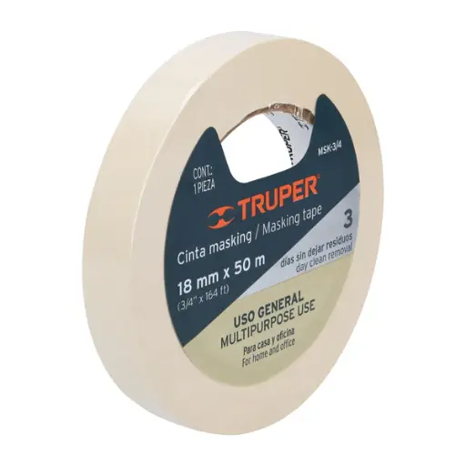CINTA MASKING 3/4P X 50 TRUPER 12590 MSK-3/4