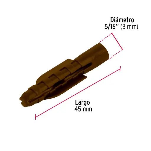 TAQUETE PLAST 5/16 FIERO 44200 TAQ-5/16P 1 PIEZA