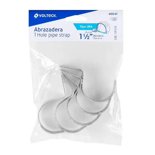 ABRAZADERA UÑA 1-1/2 VOLTECK 46041 5PZ 