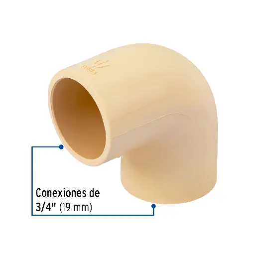 CPVC CODO 3/4 FOSET 45083 CPVC-562 (1PZS)