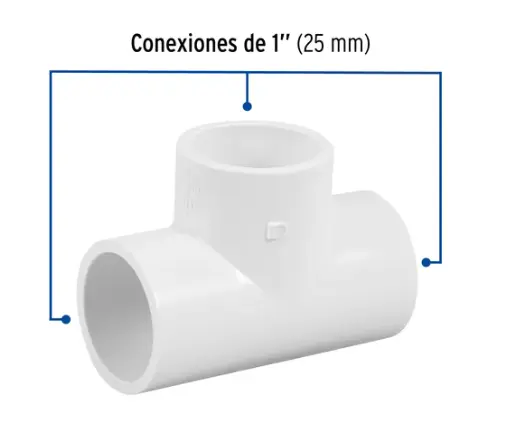 PVC TEE 1 HIDRAULICO 