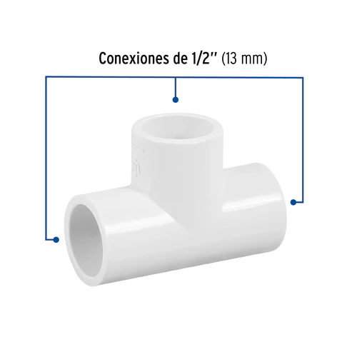 PVC TEE 1/2 HIDRAULICO 