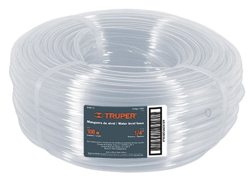 MANGUERA NIVEL 1/4 TRUPER 100M 19860 MAN-1/4N 