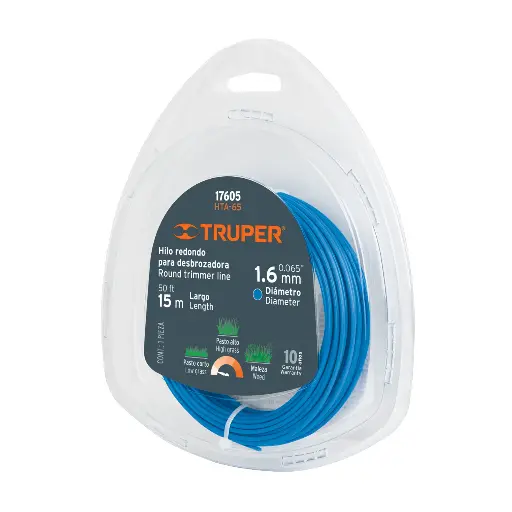 HILO DESB 1.6MM X 15M AZUL TRUPER 16942 HTA-65B 