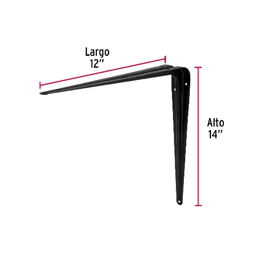 MENSULA 12X14 NEGRA FIERO ME-14N 44455