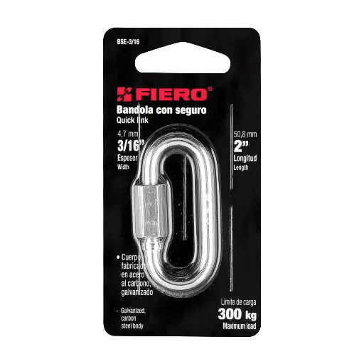 BANDOLA SEGURO 3/16 FIERO BSE-3/16 44021 