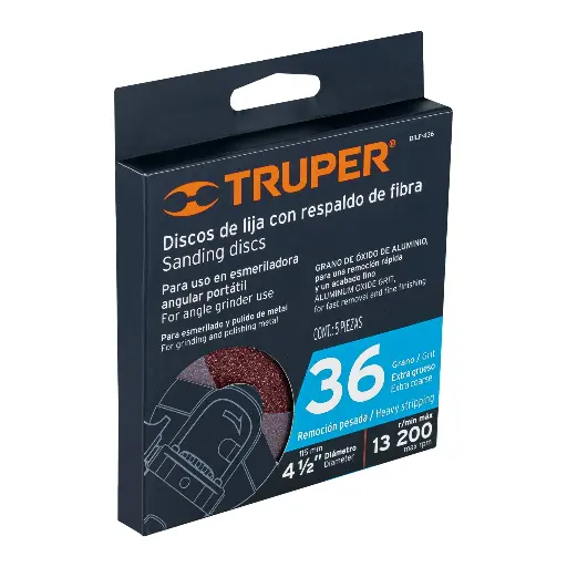 LIJA DISCO 4.5 G36 1PZ TRUPER DILF-436 100125 