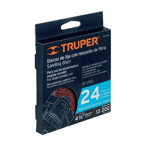 LIJA DISCO 4.5 G24 1PZ TRUPER DILF-424 100124 