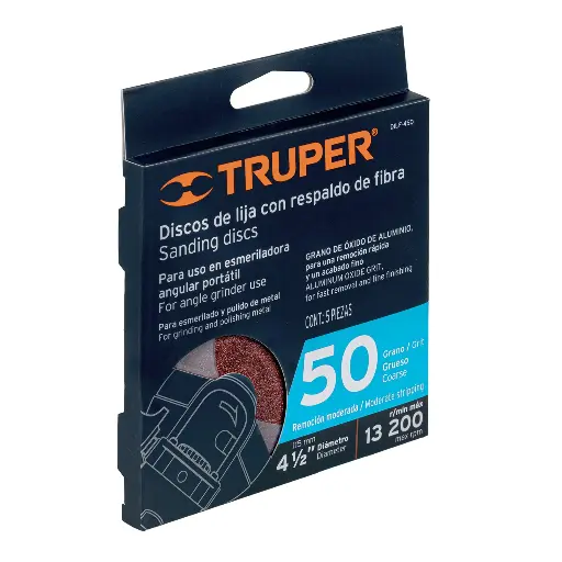 LIJA DISCO 4.5 G50 1PZ TRUPER DILF-450 100126 