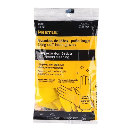 GUANTES LATEX T-CH PRETUL 23263 GU-341