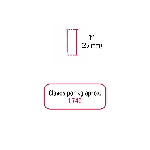 CLAVO MADERA 1 FIERO 1KG 44813 