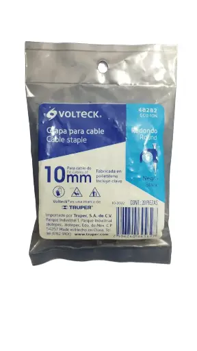 GRAPA 10MM CURV NEGRO VOLTECK 48282 GCU-10N 