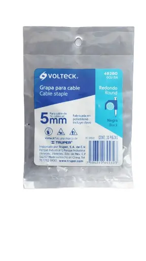 GRAPA 5MM RED NEGRA VOLTECK GCU-5N 48280 