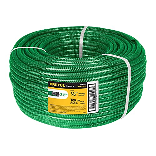 MANGUERA VERDE 3 CAPAS 1/2" 25046 PRETUL 1M